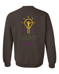 Let Your Light Shine Unisex Heavy Blend Crewneck Sweatshirt