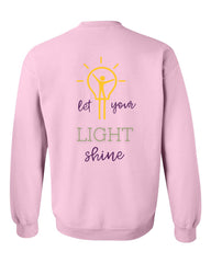 Let Your Light Shine Unisex Heavy Blend Crewneck Sweatshirt