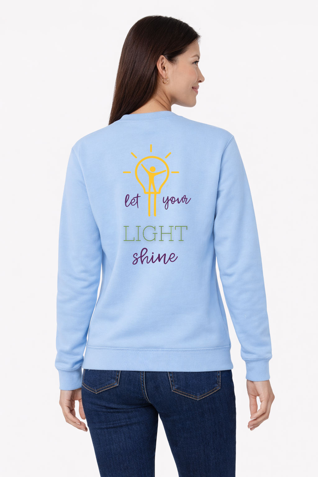 Let Your Light Shine Unisex Heavy Blend Crewneck Sweatshirt