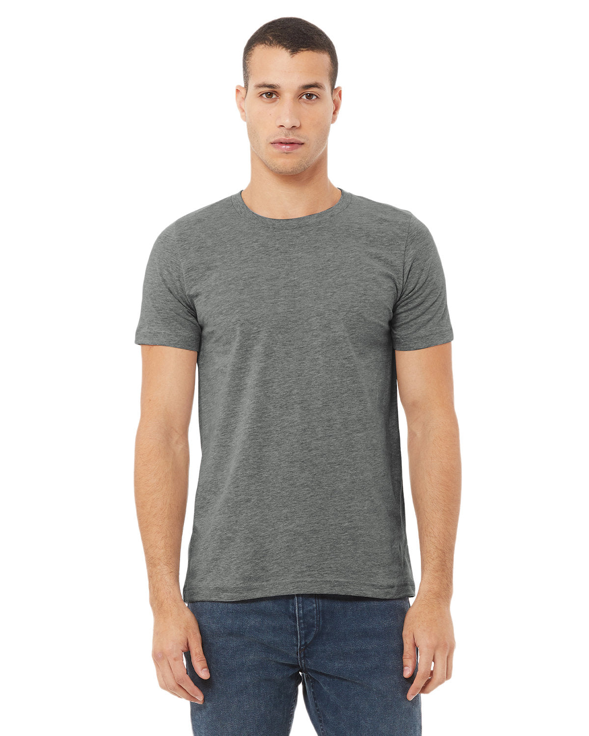 BELLA + CANVAS 3001CVC CVC Jersey Tee (DEEP HEATHER)