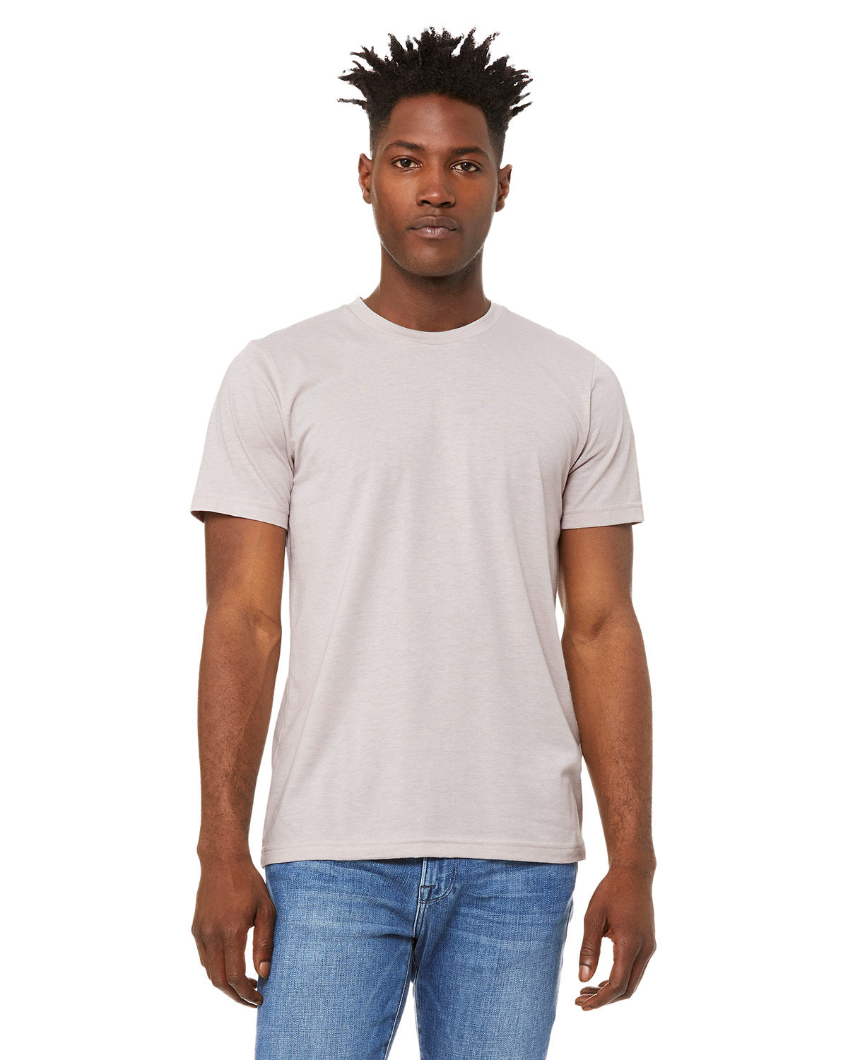 BELLA + CANVAS 3001CVC CVC Jersey Tee (HEATHR COOL GREY)