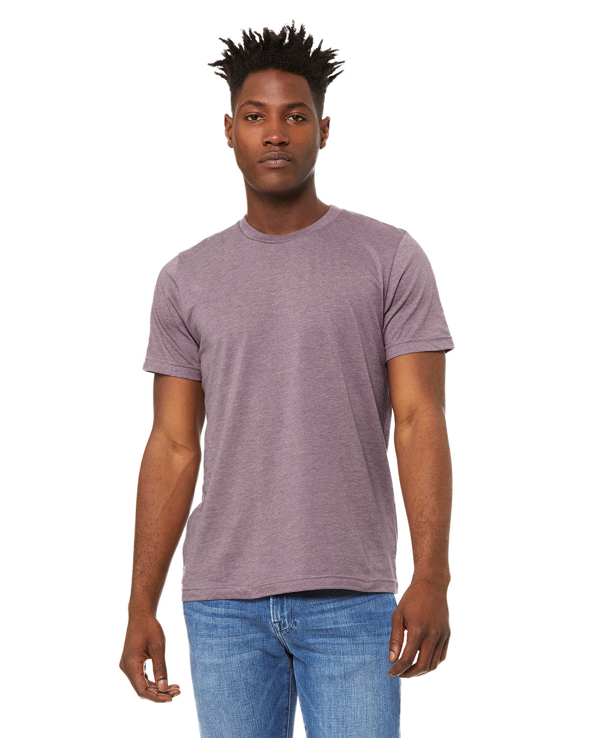 BELLA + CANVAS 3001CVC CVC Jersey Tee (HEATHER PURPLE)