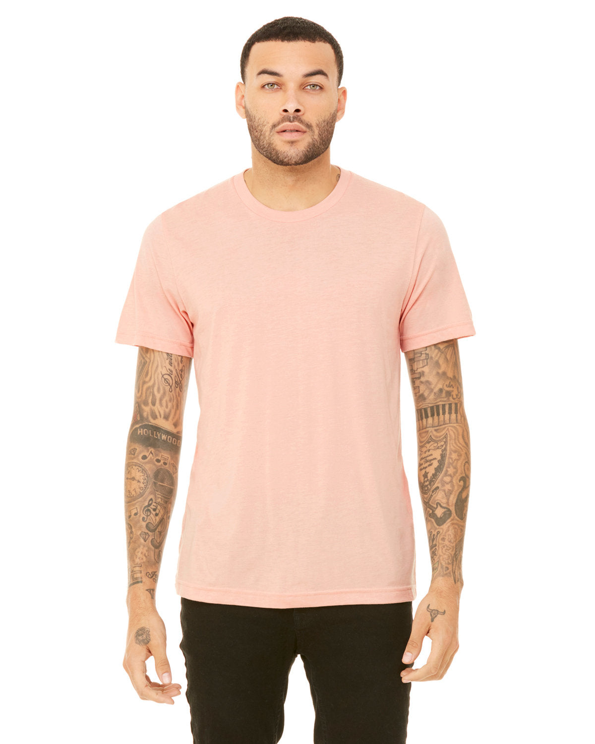BELLA + CANVAS 3001CVC CVC Jersey Tee (HEATHER PEACH)