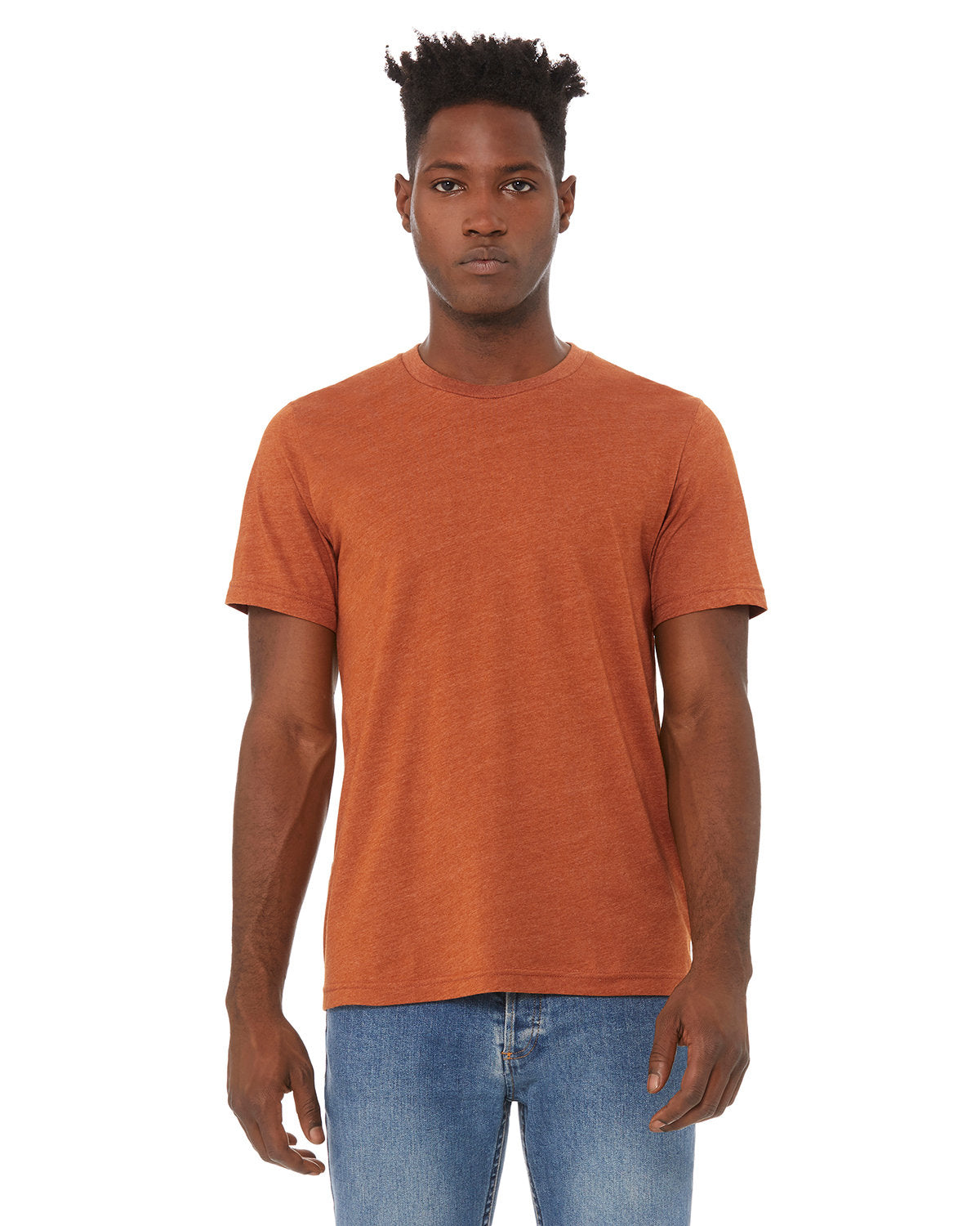 BELLA + CANVAS 3001CVC CVC Jersey Tee (HEATHER AUTUMN)