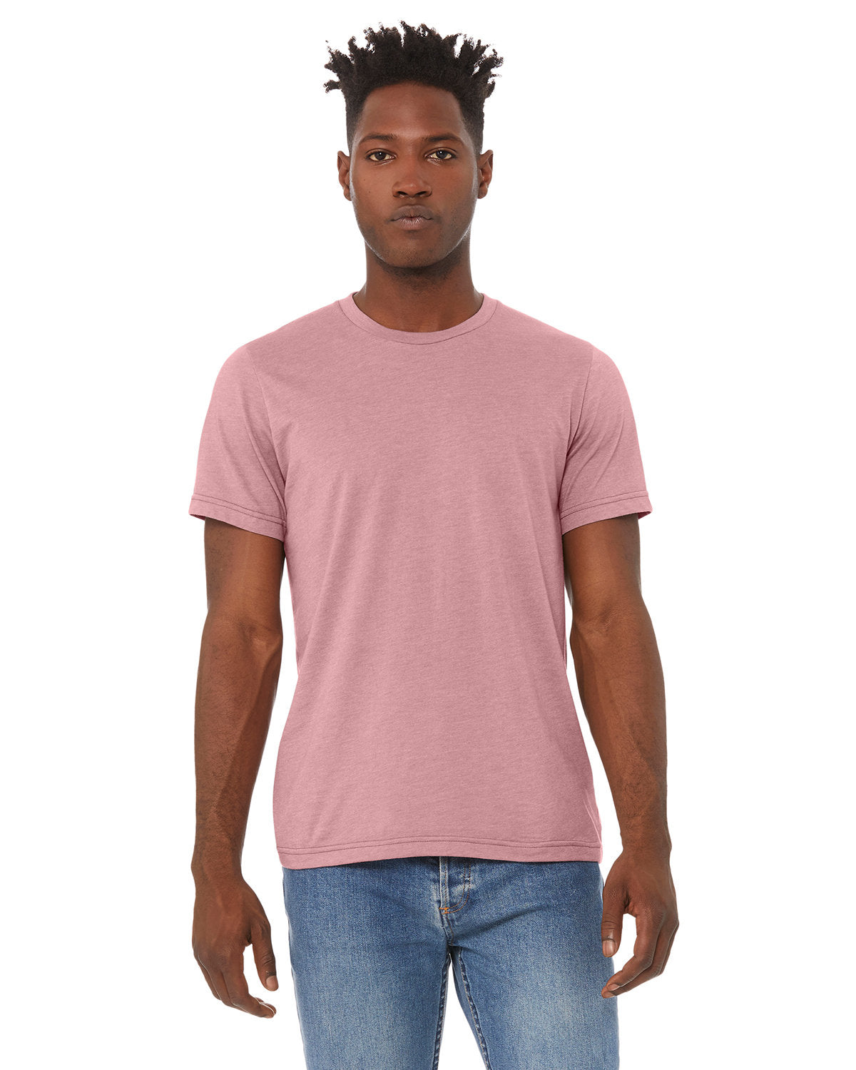 BELLA + CANVAS 3001CVC CVC Jersey Tee (HEATHER ORCHID)