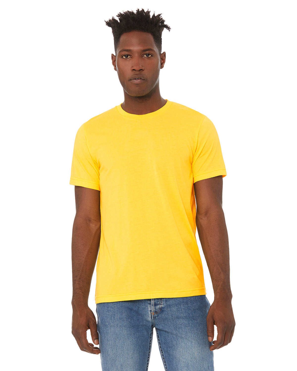 BELLA + CANVAS 3001CVC CVC Jersey Tee (HEATHER YELLOW)