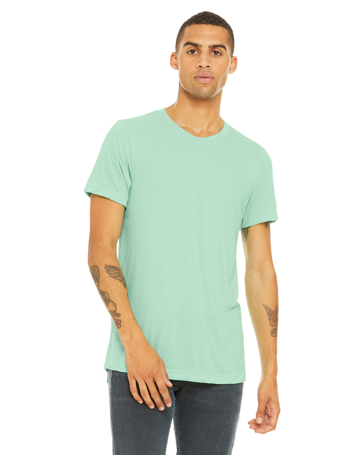 BELLA + CANVAS 3001CVC CVC Jersey Tee (HEATHER MINT)