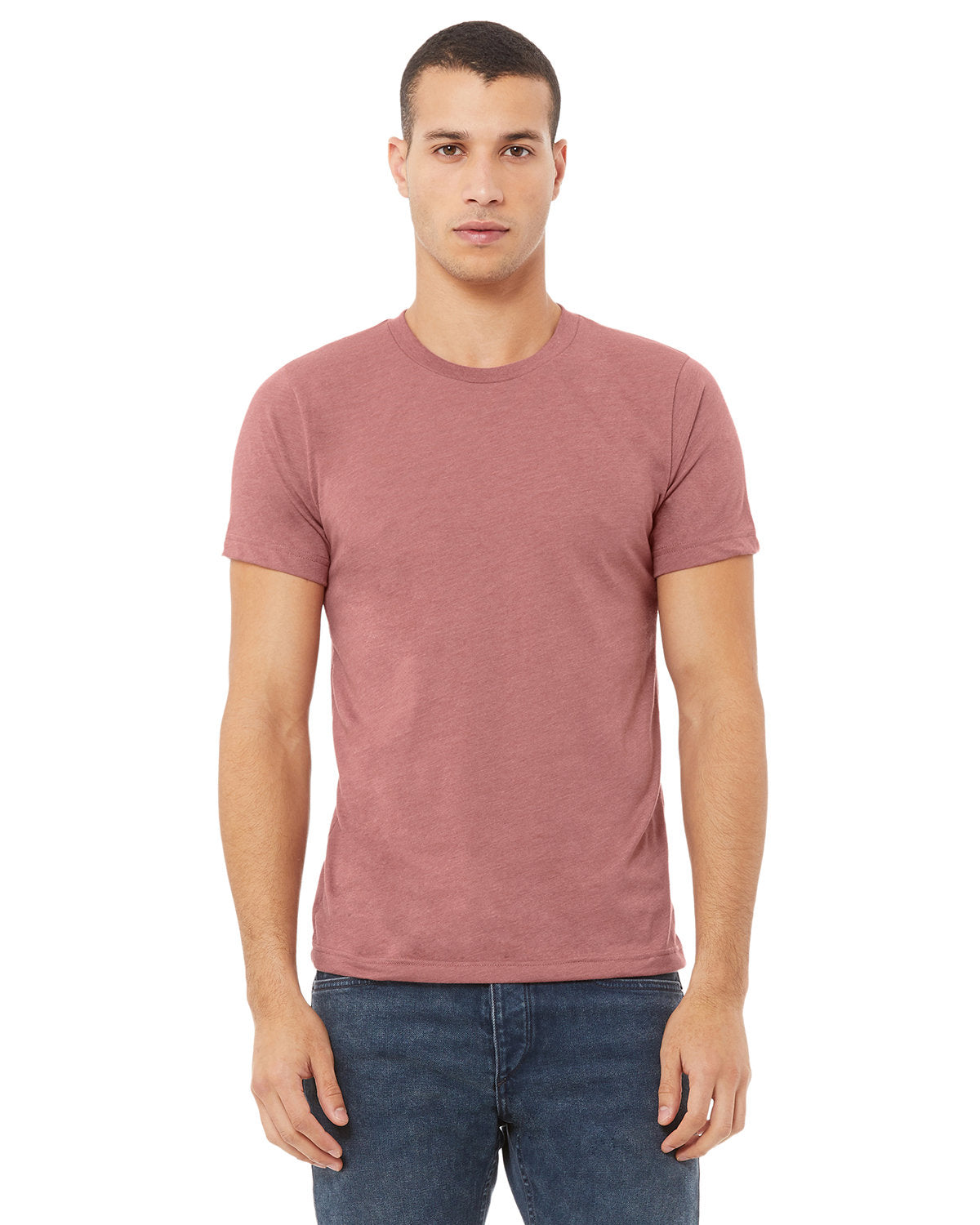 BELLA + CANVAS 3001CVC CVC Jersey Tee (HEATHER MAUVE)