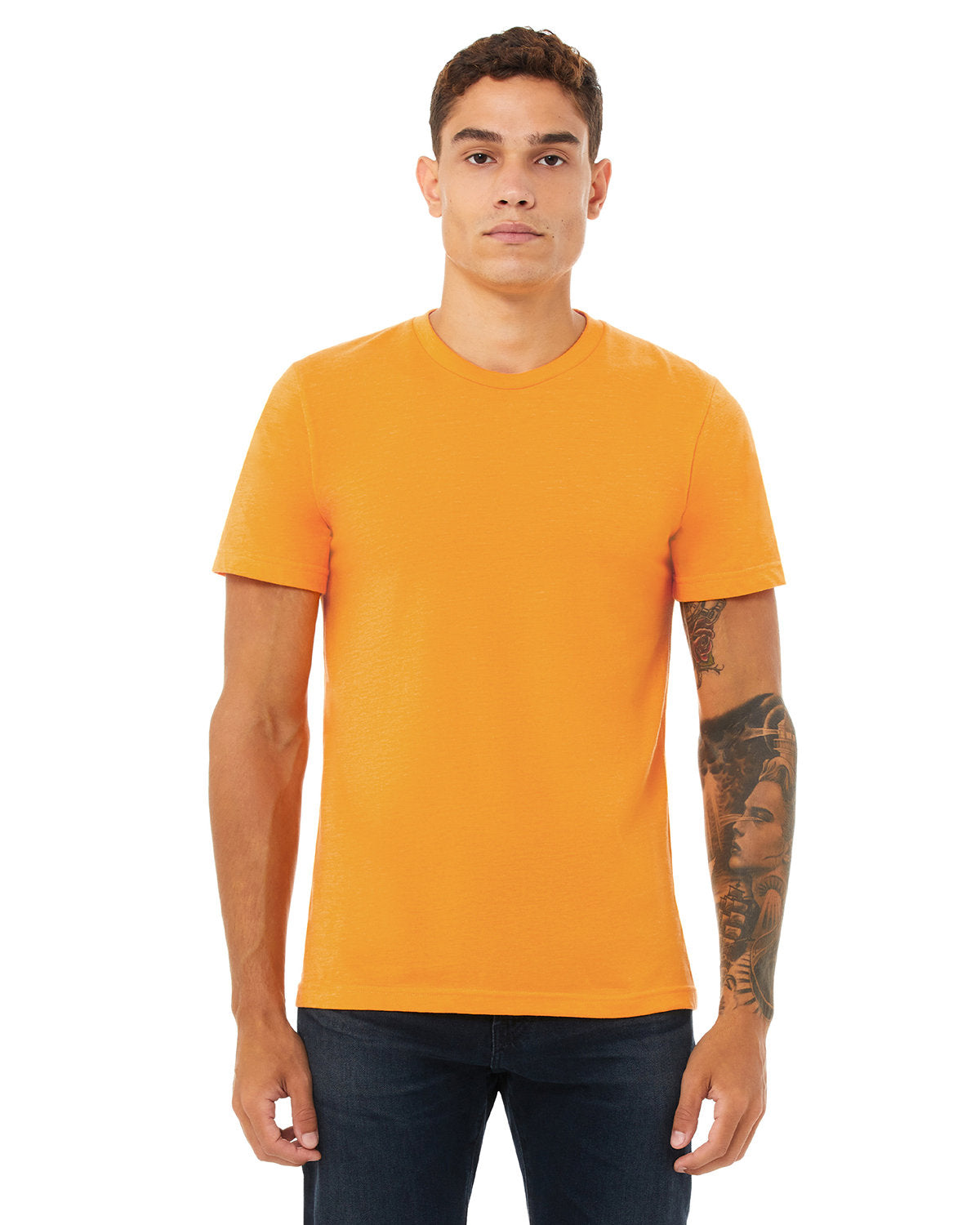 BELLA + CANVAS 3001CVC CVC Jersey Tee (HEATHR MARMALADE)