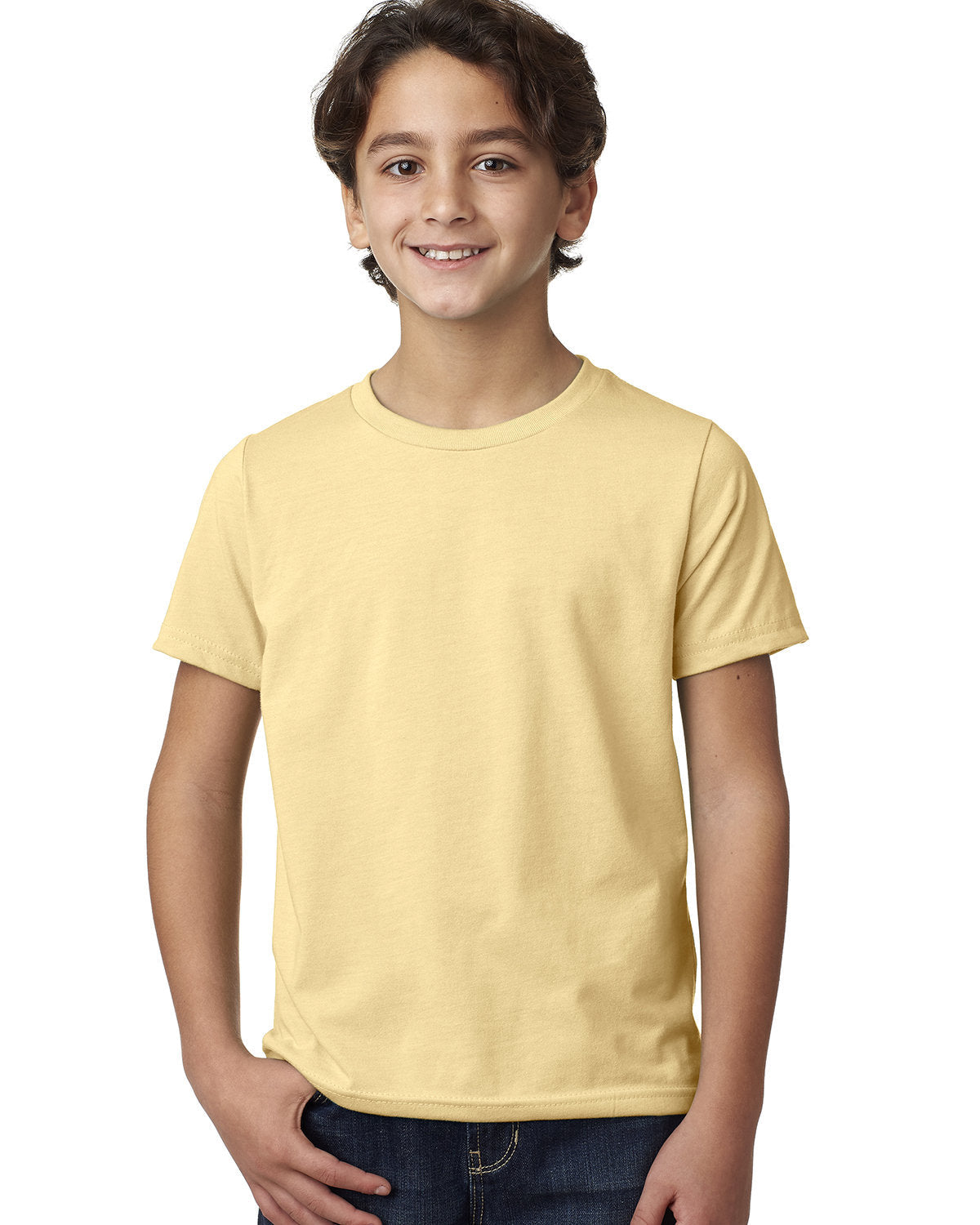 Next Level 3312 Youth CVC T-Shirt (BANANA CREAM)