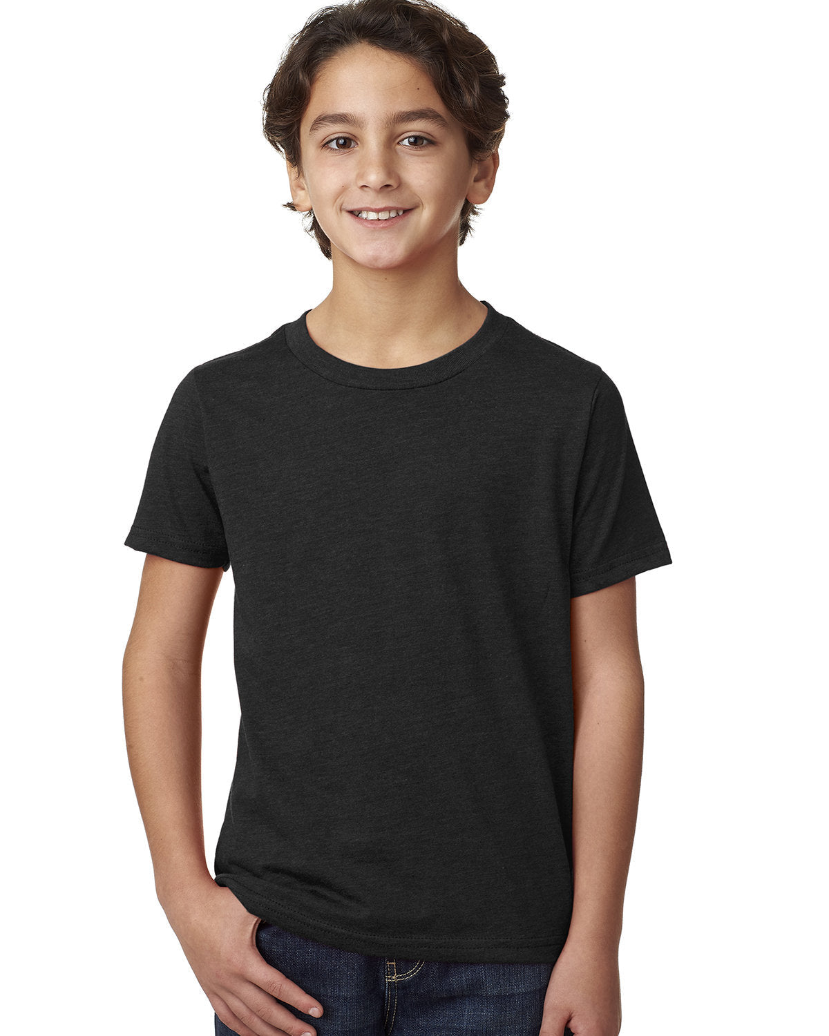 Next Level 3312 Youth CVC T-Shirt (BLACK)