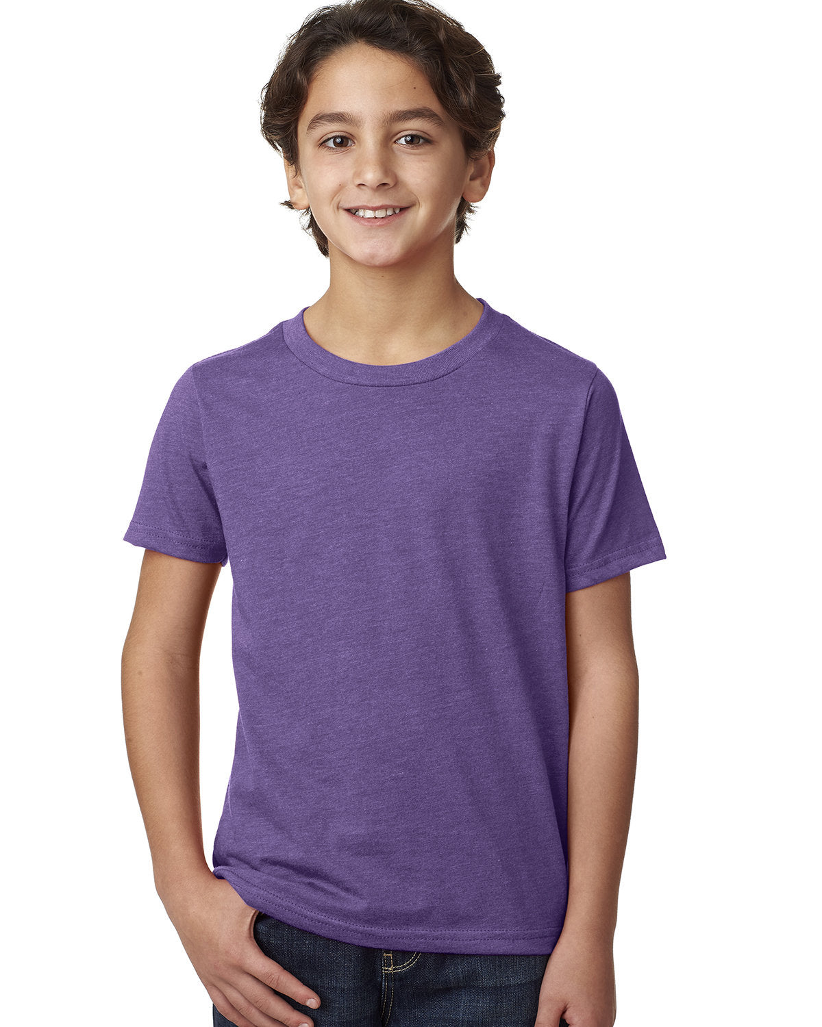 Next Level 3312 Youth CVC T-Shirt (PURPLE RUSH)