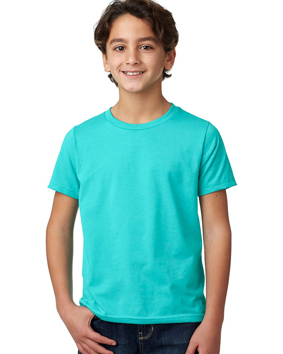 Next Level 3312 Youth CVC T-Shirt (TAHITI BLUE)