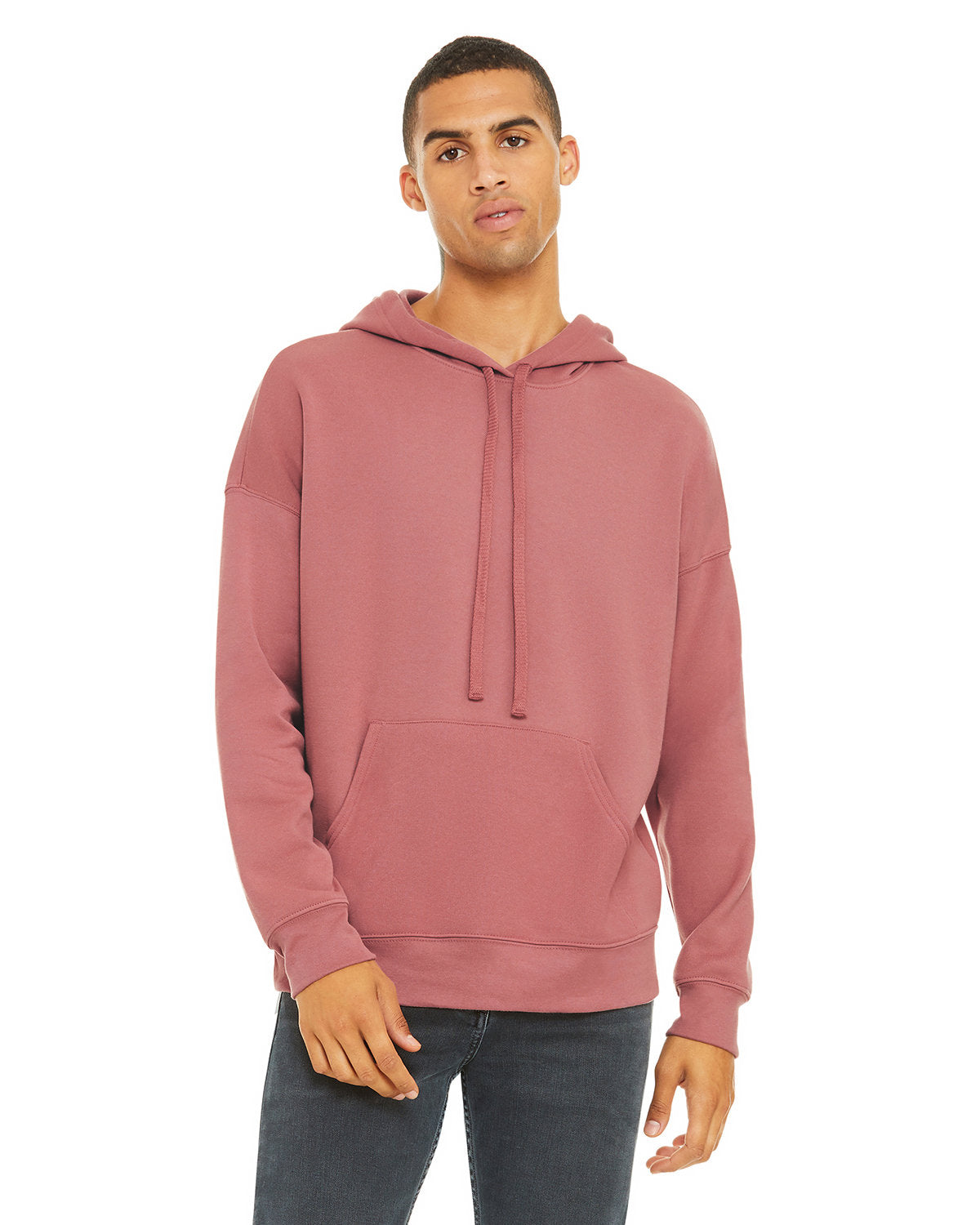 BELLA + CANVAS 3729 Sponge Fleece Drop Shoulder Hoodie (MAUVE)