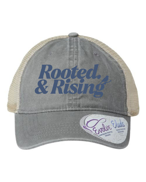 Ponytail Hat - Rooted & Rising (GRAY)