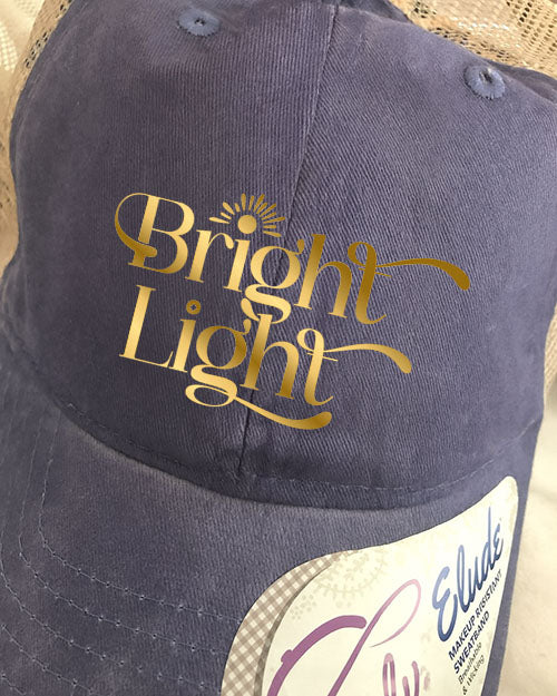 Ponytail Hat - Bright Light (NAVY)
