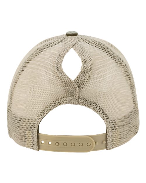 Ponytail Hat - Bright Light (OLIVE)