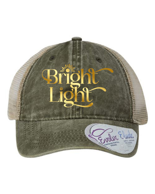 Ponytail Hat - Bright Light (OLIVE)