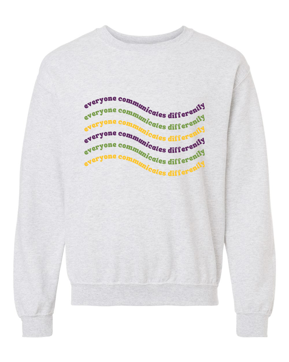 Everyone Communicates Differently Unisex Heavy Blend Crewneck Sweatshirt