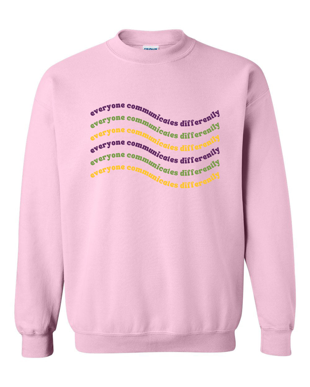 Everyone Communicates Differently Unisex Heavy Blend Crewneck Sweatshirt