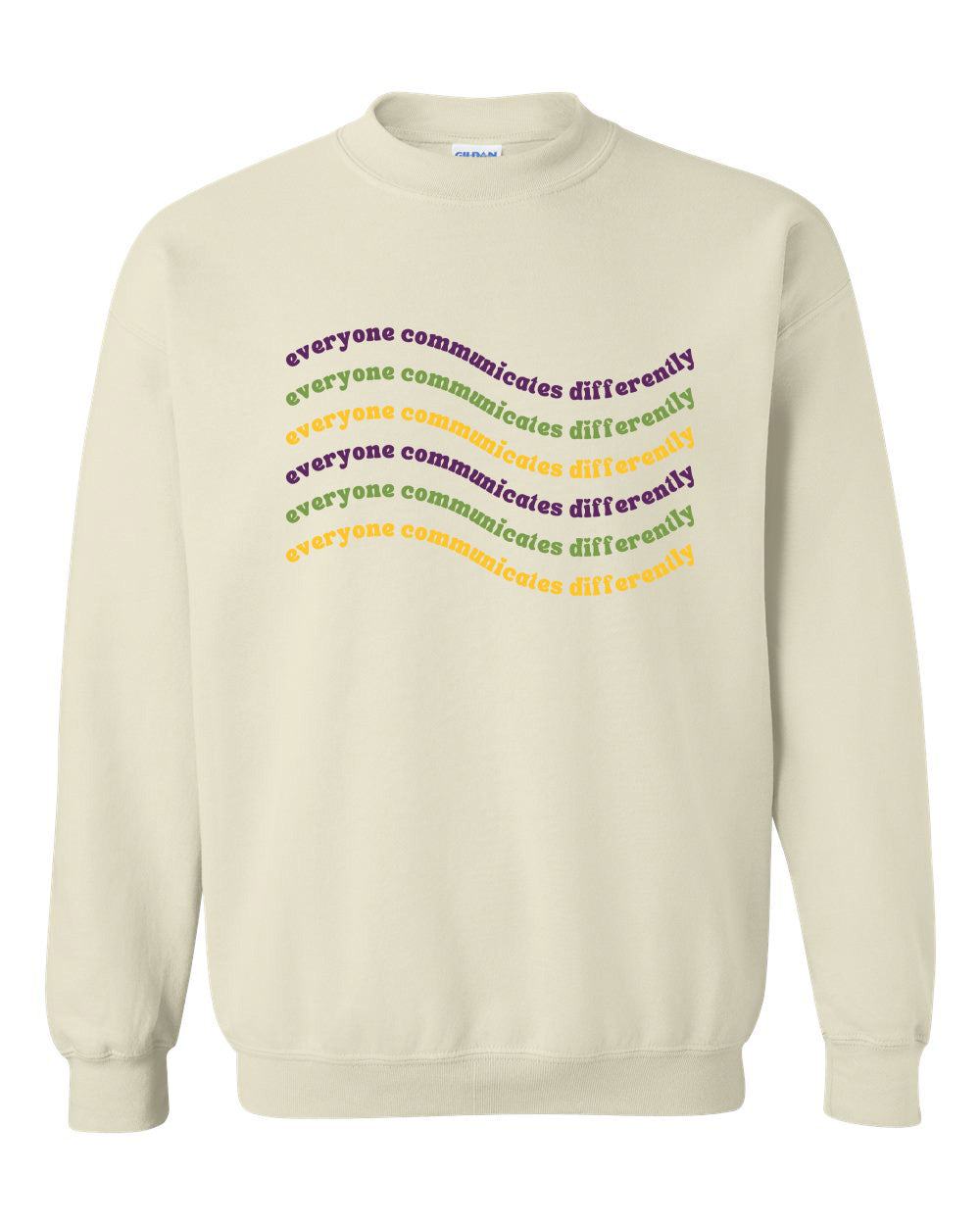 Everyone Communicates Differently Unisex Heavy Blend Crewneck Sweatshirt