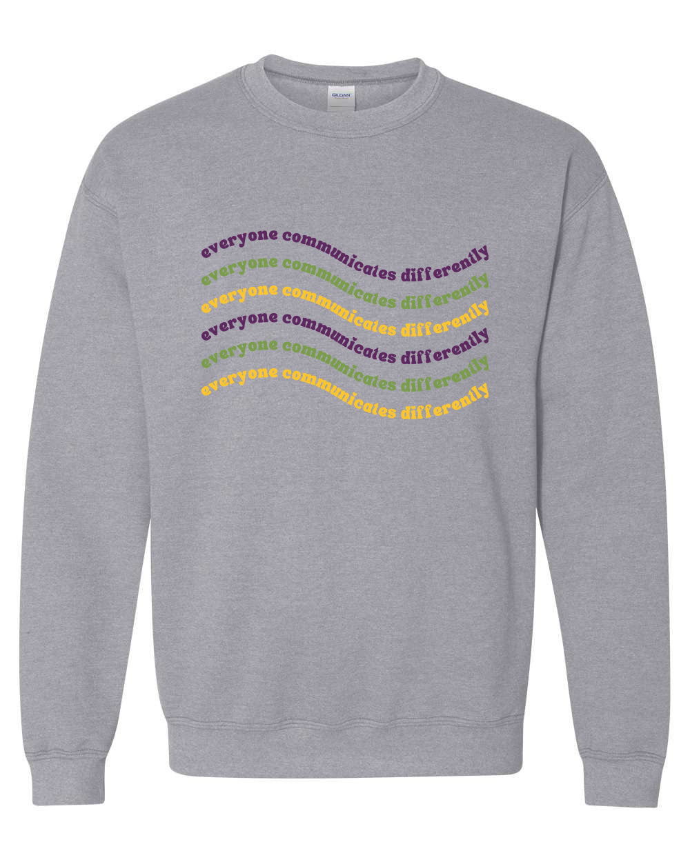 Everyone Communicates Differently Unisex Heavy Blend Crewneck Sweatshirt