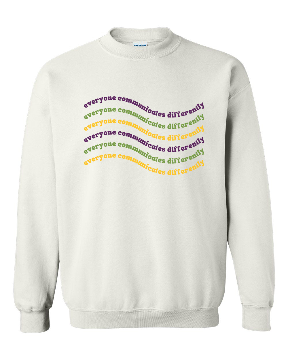 Everyone Communicates Differently Unisex Heavy Blend Crewneck Sweatshirt