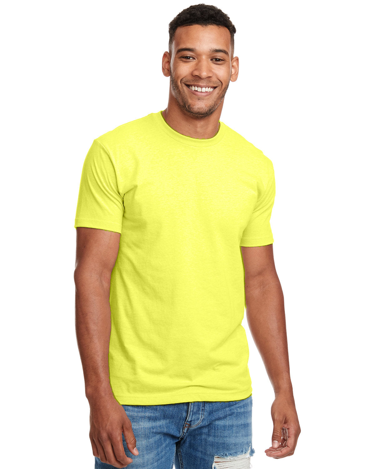 Next Level 6210 CVC T-Shirt (NEON YELLOW)