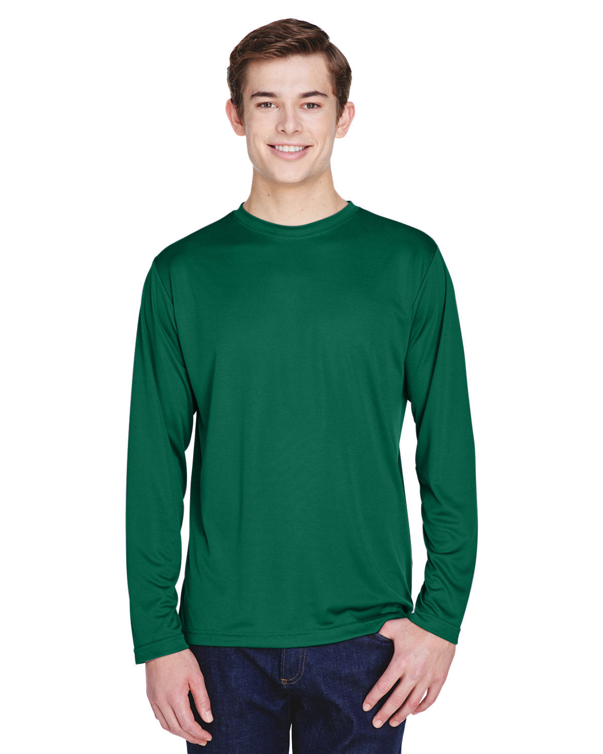 Team 365 TT11L Zone Performance Long Sleeve T-Shirt (SPORT FOREST)