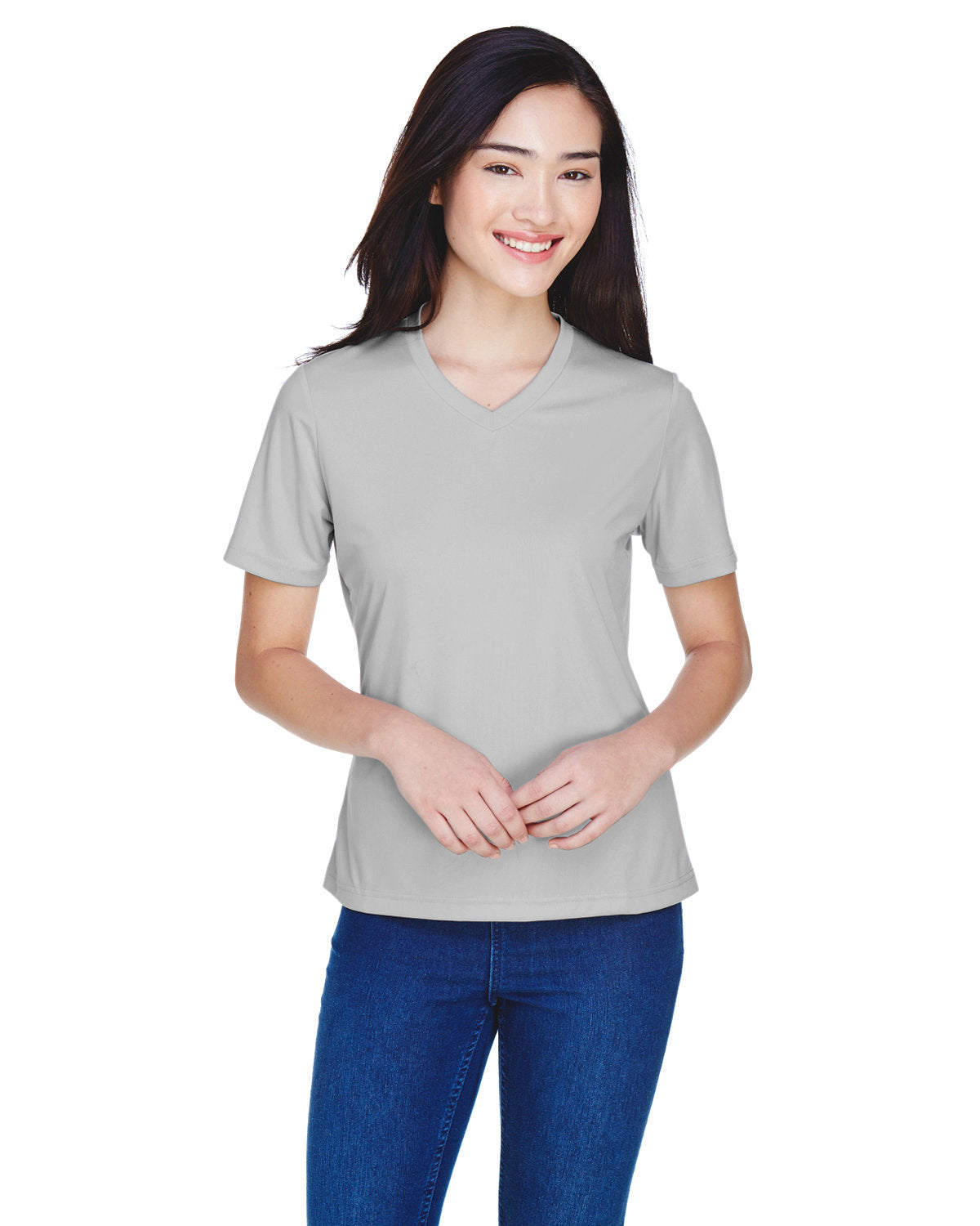 Team 365 TT11W Women's Zone Performance T-Shirt (SPORT SILVER)