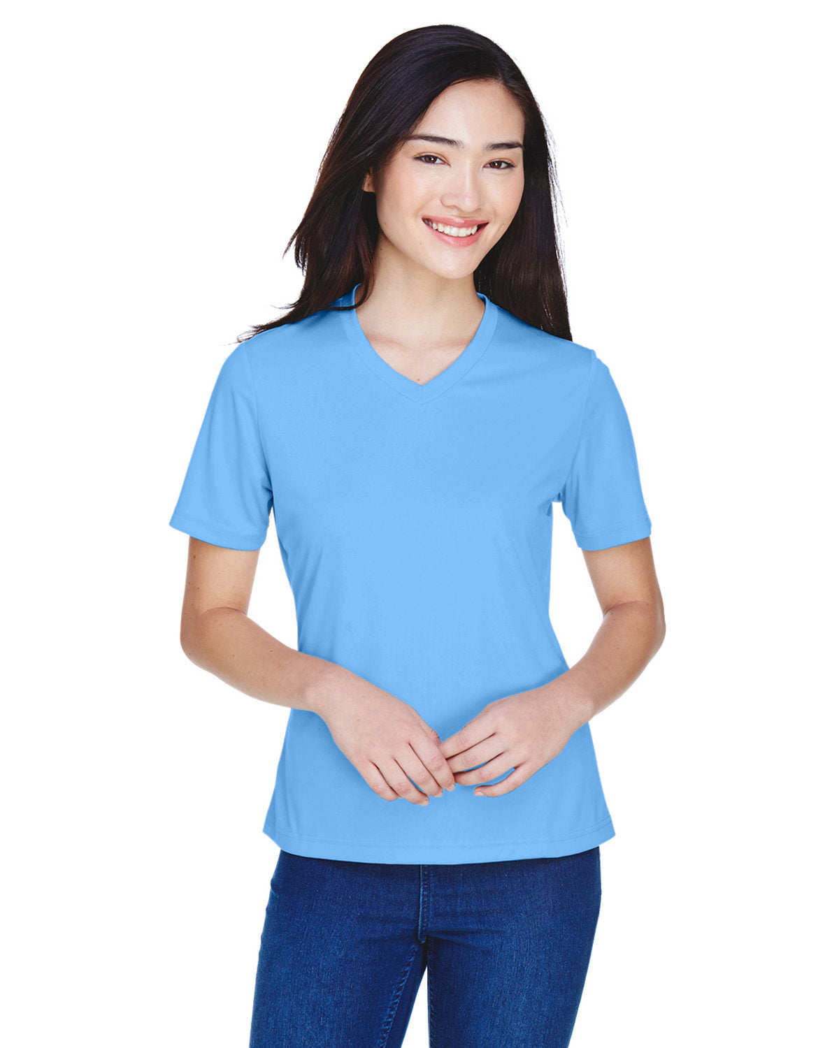 Team 365 TT11W Women's Zone Performance T-Shirt (SPORT LIGHT BLUE)