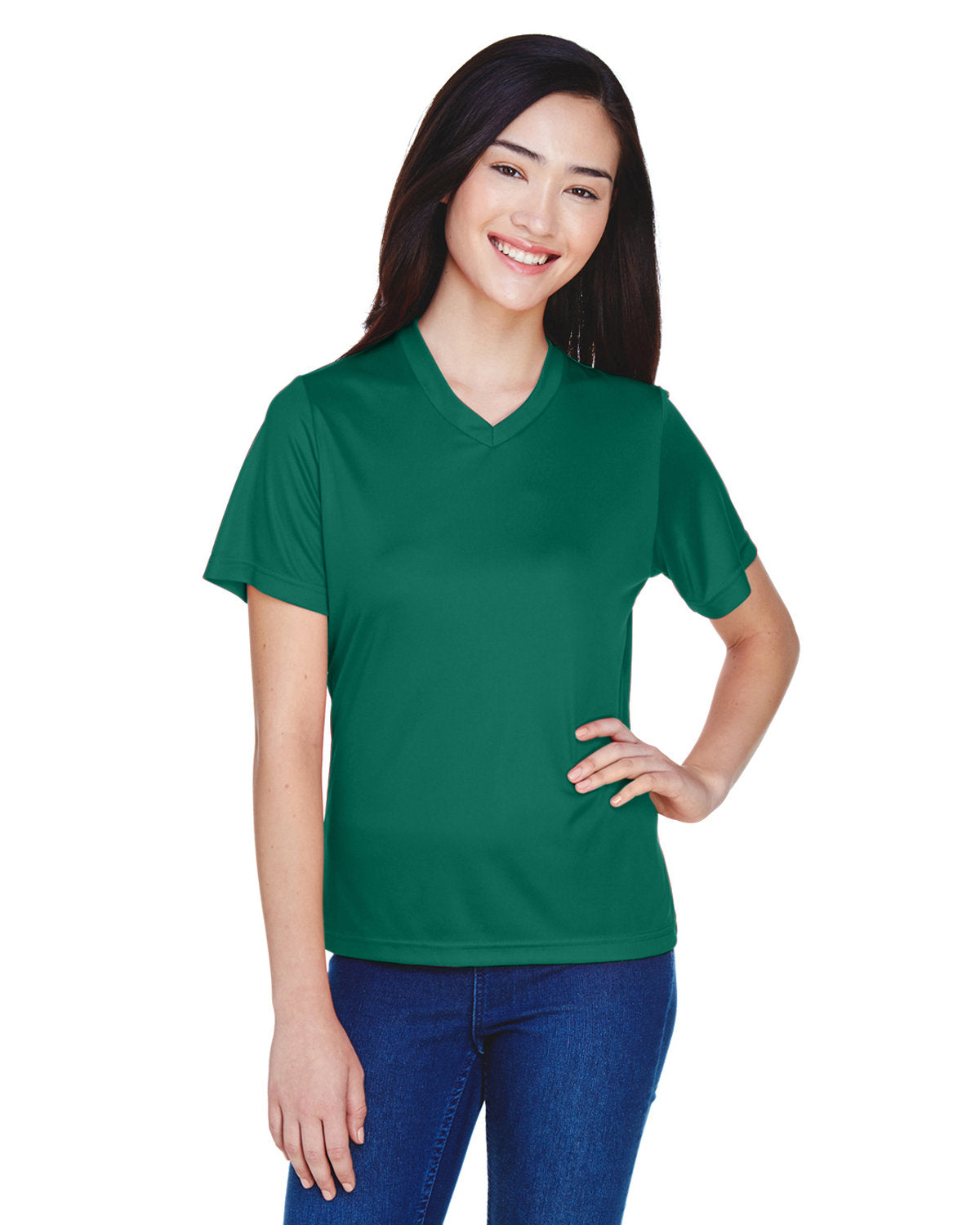 Team 365 TT11W Women's Zone Performance T-Shirt (SPORT FOREST)