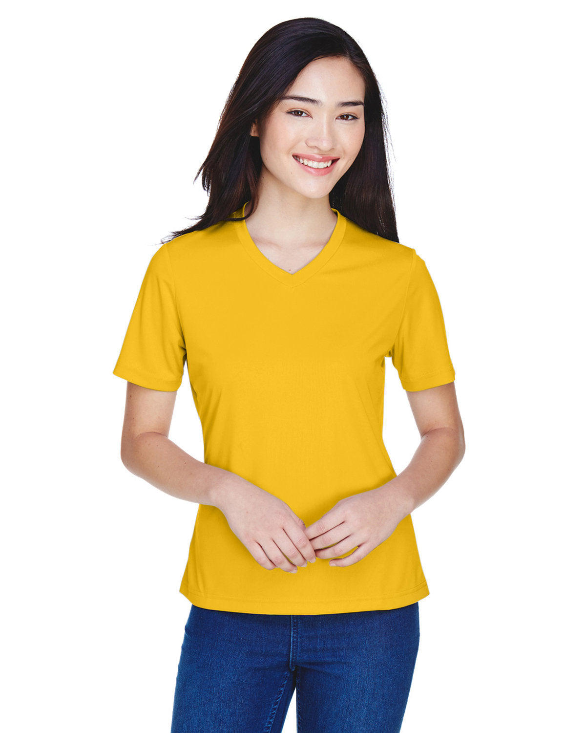 Team 365 TT11W Women's Zone Performance T-Shirt (SP ATHLETIC GOLD)