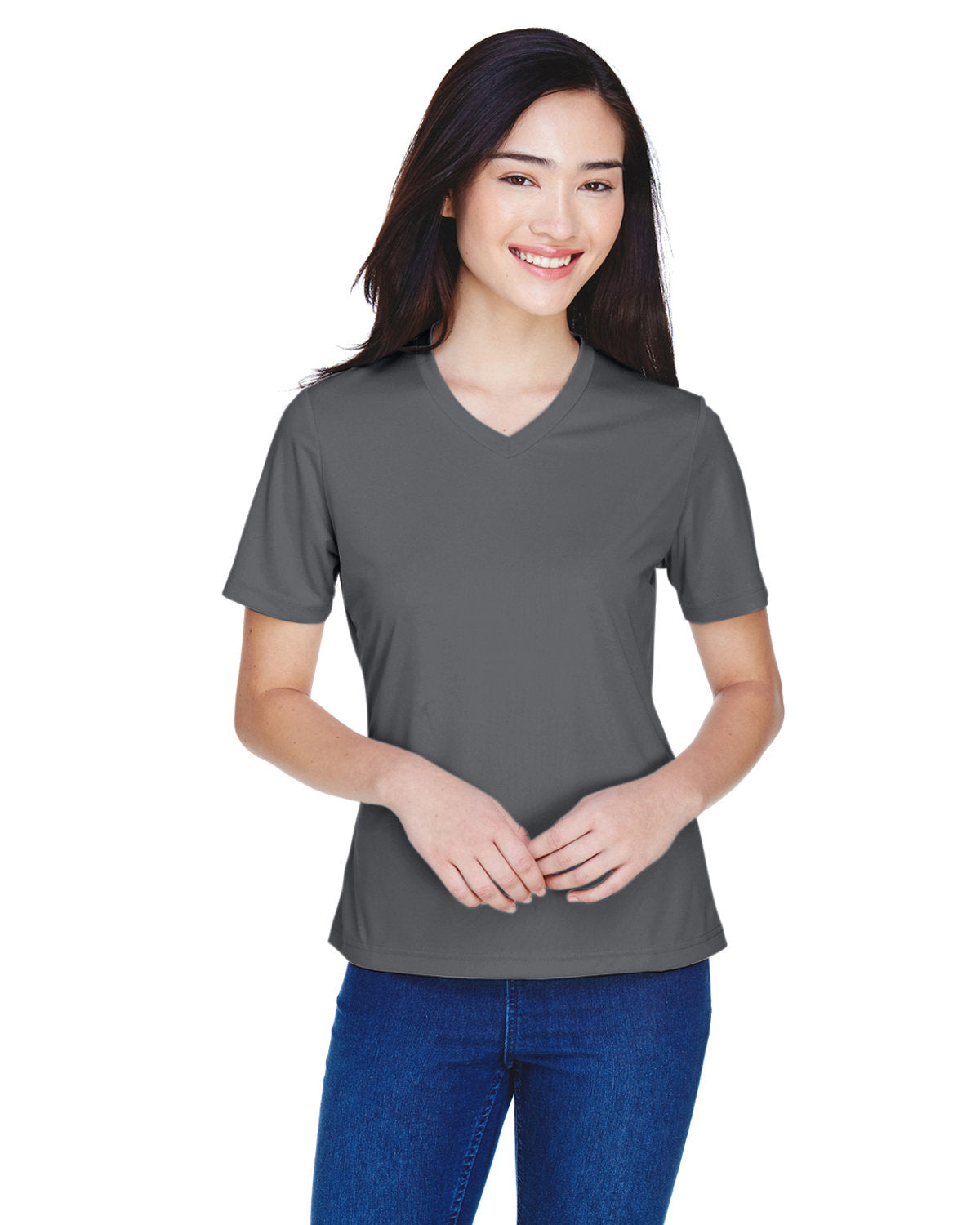 Team 365 TT11W Women's Zone Performance T-Shirt (SPORT GRAPHITE)