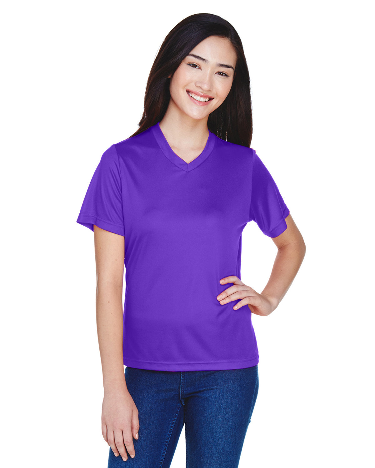Team 365 TT11W Women's Zone Performance T-Shirt (SPORT PURPLE)