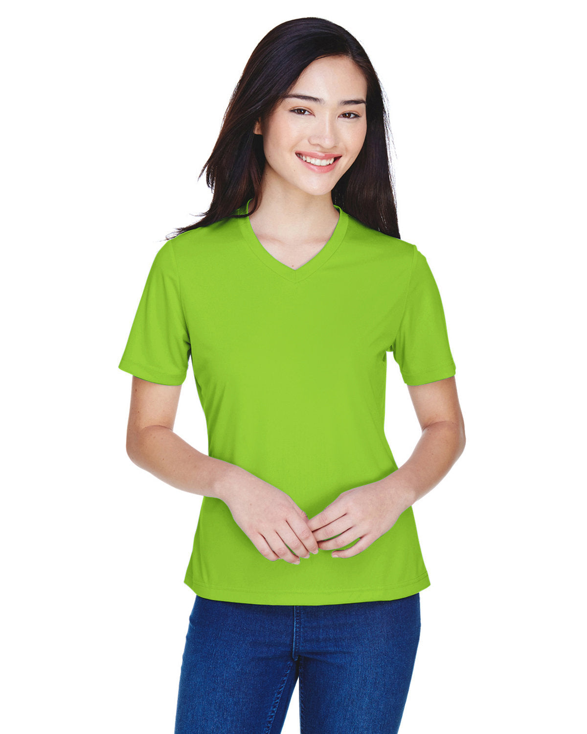 Team 365 TT11W Women's Zone Performance T-Shirt (ACID GREEN)