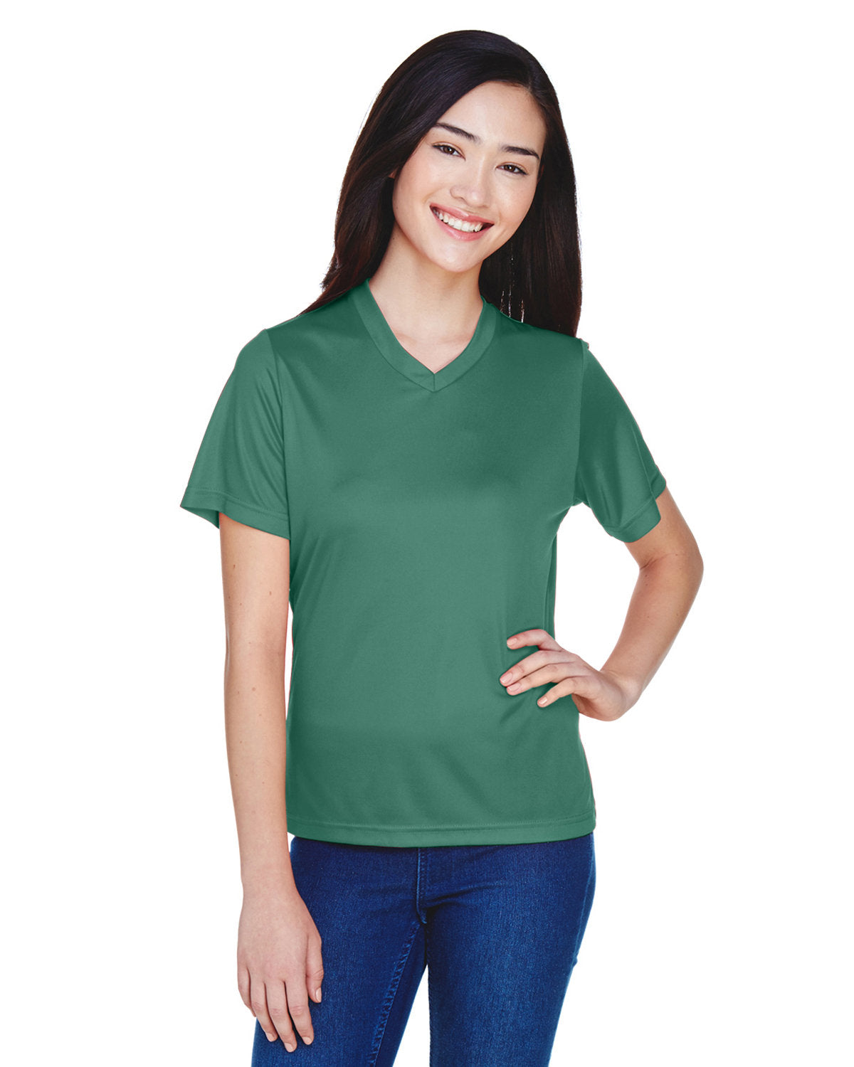 Team 365 TT11W Women's Zone Performance T-Shirt (SPORT DARK GREEN)