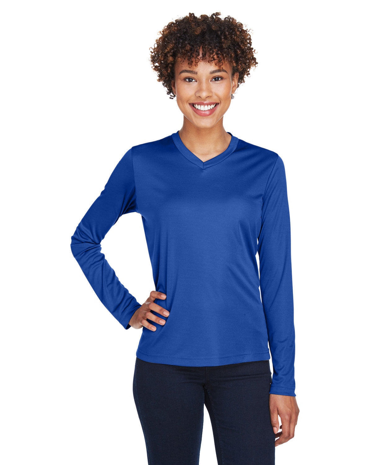 Team 365 TT11WL Women's Zone Performance Long Sleeve T-Shirt (SPORT ROYAL)