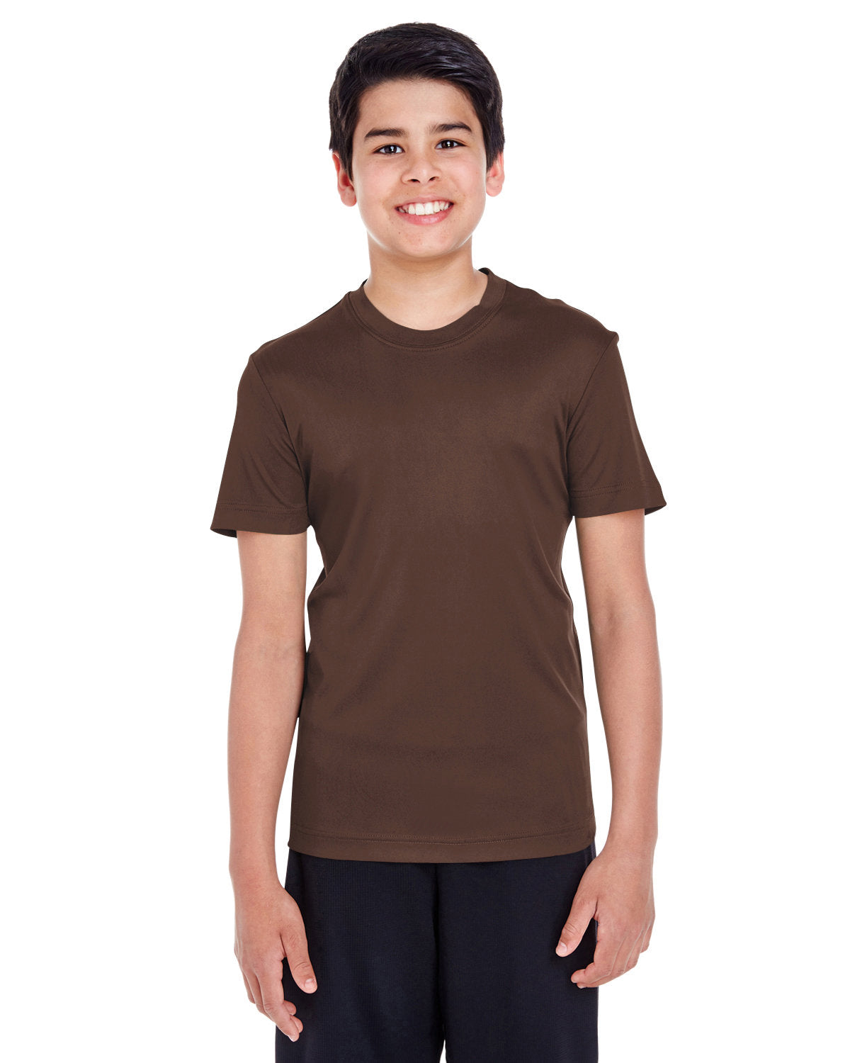 Team 365 TT11Y Youth Zone Performance T-Shirt (SPORT DARK BROWN)